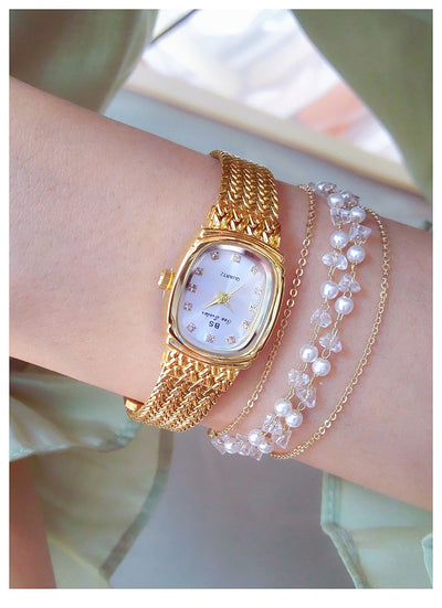 Reloj de Pulsera Dorado Minimalista - Lujo Accesible con Estilo Contemporáneo - Image 45