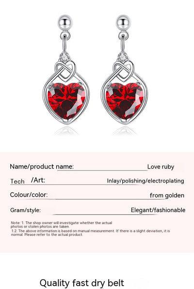 Conjunto de Joyas Corazón de Rubí - Image 31
