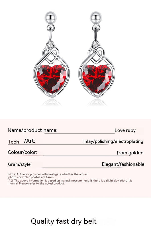 Conjunto de Joyas Corazón de Rubí - Image 31