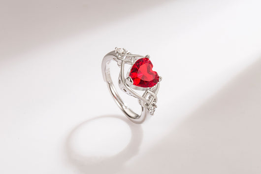 Conjunto de Joyas Corazón de Rubí - Image 41