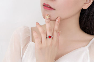 Conjunto de Joyas Corazón de Rubí - Image 42