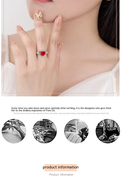 Conjunto de Joyas Corazón de Rubí - Image 46