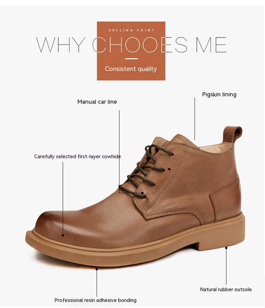 Botas Martin de Cuero Genuino - Estilo Casual Versátil para Hombre - Image 31