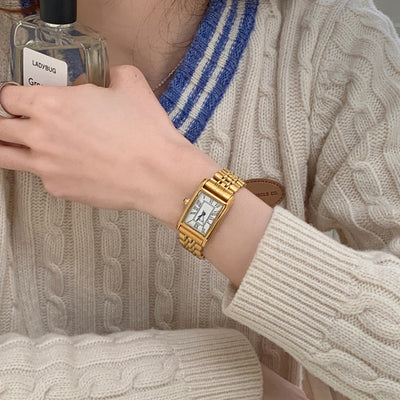 Reloj Retro Dorado Acero Inoxidable para Mujer Estilo Vintage - Image 7