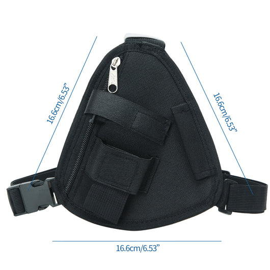 Mochila Multifuncional Triángulo Negro con Walkie-Talkie Integrado - Image 10