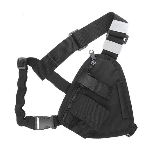 Mochila Multifuncional Triángulo Negro con Walkie-Talkie Integrado - Image 18