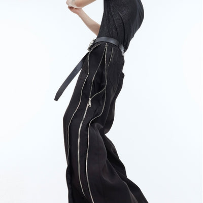 Pantalón Casual Deconstruido con Doble Cierre y Ajuste Ceñido - Image 25