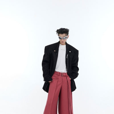 Pantalón Ancho con Cintura Deconstruida y Líneas Tridimensionales - Image 30