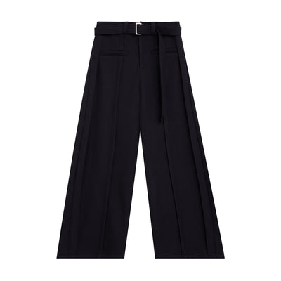 Pantalón Ancho con Cintura Deconstruida y Líneas Tridimensionales - Image 33