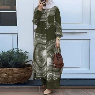 Conjunto Ejecutivo Mujer: Camisa Manga Larga y Pantalón - Image 51