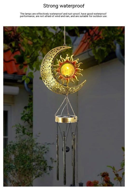 Lámpara Solar Colgante Luna y Sol - Decoración Exterior Elegante - Image 10