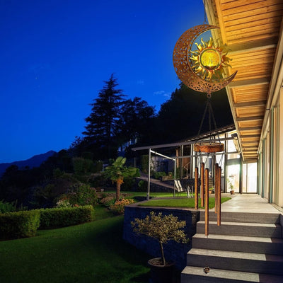 Lámpara Solar Colgante Luna y Sol - Decoración Exterior Elegante - Image 14