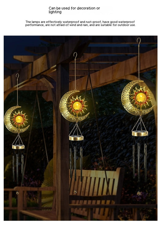 Lámpara Solar Colgante Luna y Sol - Decoración Exterior Elegante - Image 17