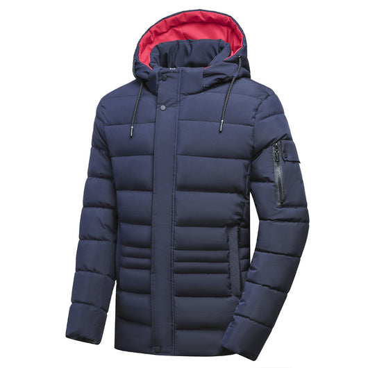 Abrigo de Algodón para Hombre con Forro Polar y Capucha Desmontable - Image 13
