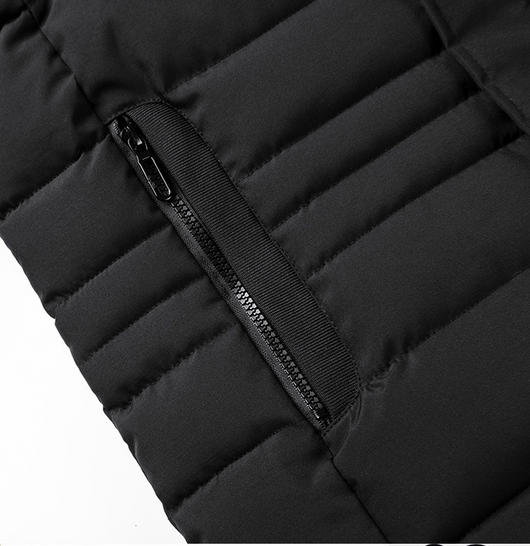 Abrigo de Algodón para Hombre con Forro Polar y Capucha Desmontable - Image 19