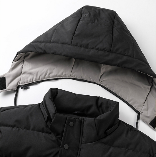 Abrigo de Algodón para Hombre con Forro Polar y Capucha Desmontable - Image 20