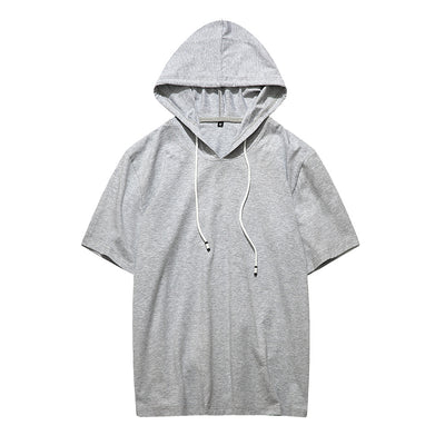 Sudadera Deportiva con Capucha Manga Corta para Hombre - Algodón Premium - Image 11