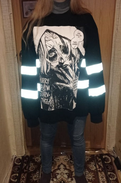 Playera Gótica de Manga Larga Estampada para Hombre - Image 11