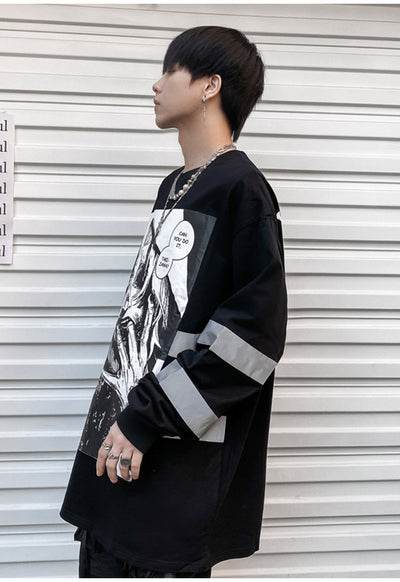 Camiseta Manga Larga Estampado Gothic para Hombre - Image 20