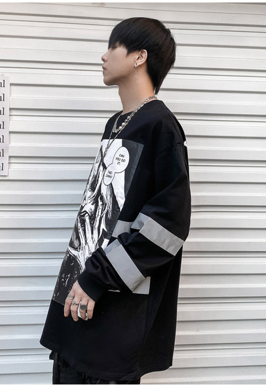 Camiseta Manga Larga Estampado Gothic para Hombre - Image 20