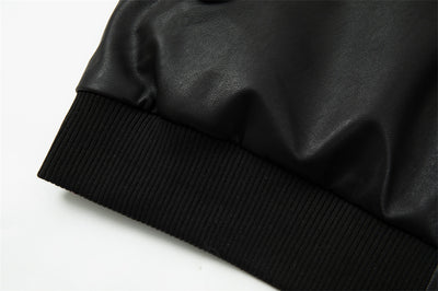 Abrigo de Cuero con Capucha para Hombre - Image 22