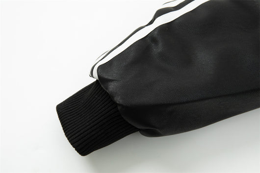 Abrigo de Cuero con Capucha para Hombre - Image 24