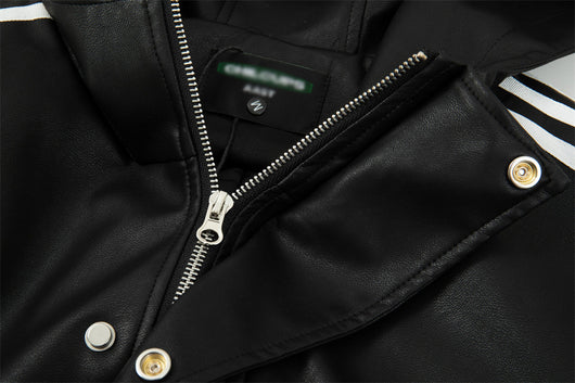 Abrigo de Cuero con Capucha para Hombre - Image 28