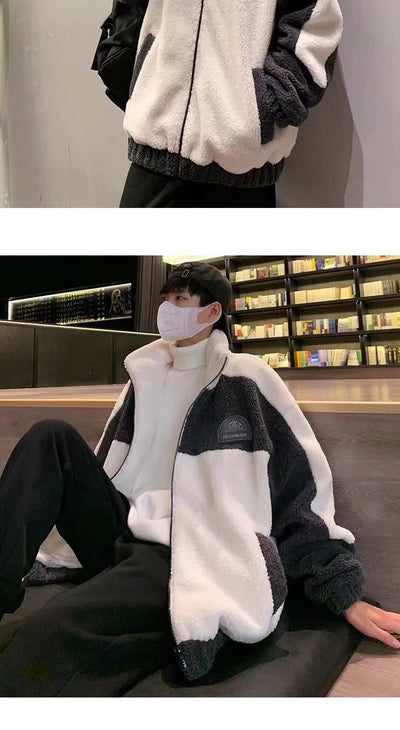 Chaqueta de Lana Cordero Coreana con Cuello Alzado - Image 15