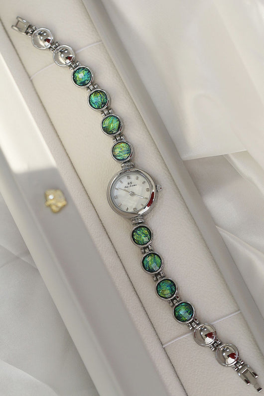 Reloj de Mujer Malachita con Piedra Rugosa - Diseño INS Colorido - Image 36