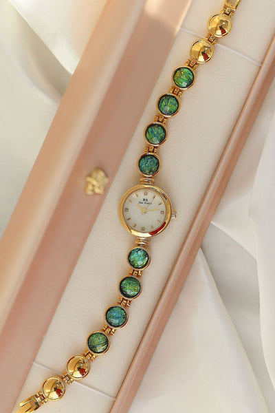 Reloj de Mujer Malachita con Piedra Rugosa - Diseño INS Colorido - Image 44