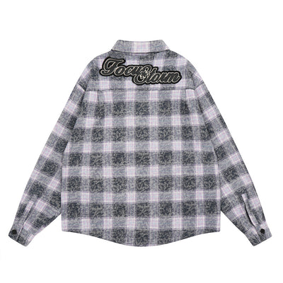 Camisa Chaqueta de Cuadros Vintage para Hombre - Image 22