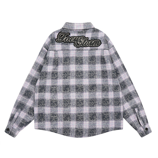 Camisa Chaqueta de Cuadros Vintage para Hombre - Image 22