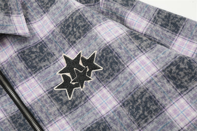 Camisa Chaqueta de Cuadros Vintage para Hombre - Image 23