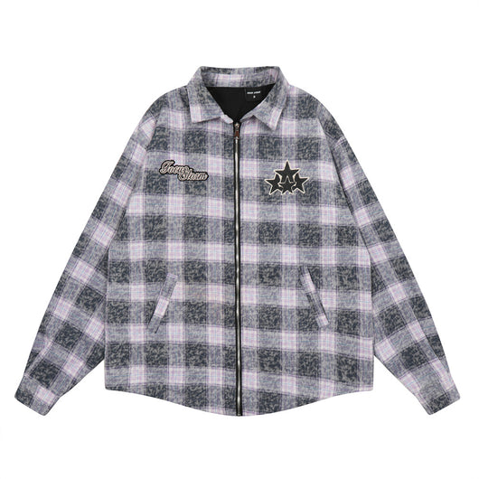 Camisa Chaqueta de Cuadros Vintage para Hombre - Image 25