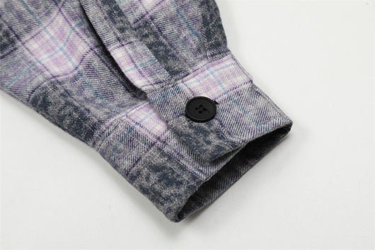 Camisa Chaqueta de Cuadros Vintage para Hombre - Image 28