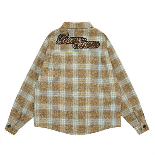 Camisa Chaqueta de Cuadros Vintage para Hombre - Image 32