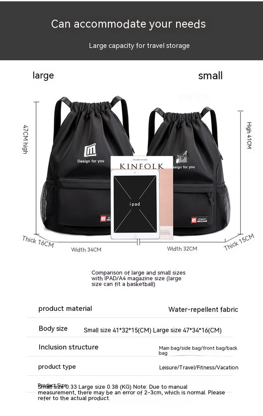 Mochila de Viaje Mujer Gran Capacidad Bolsa Deportiva Impermeable - Image 27