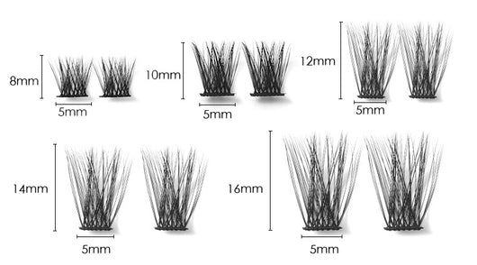Set de Pestañas Postizas Naturales con Clusters Individuales de Alta Densidad - Image 15