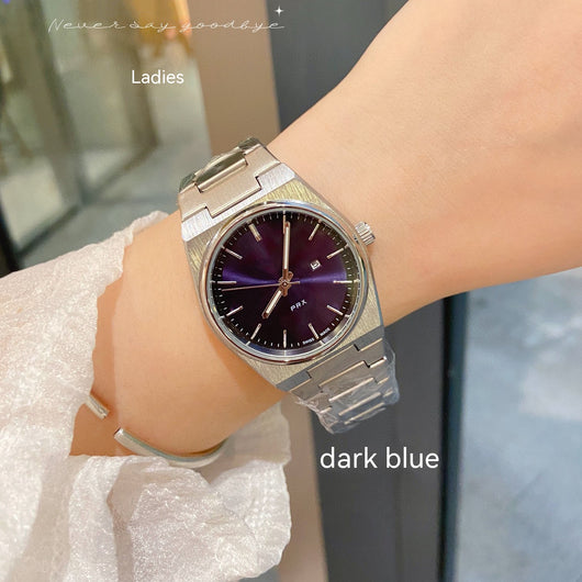 Reloj de Pareja Cuarzo Azul Hielo con Calendario - Image 24