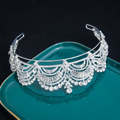 Corona Nupcial Estilo Europeo con Accesorios para el Cabello - Image 16