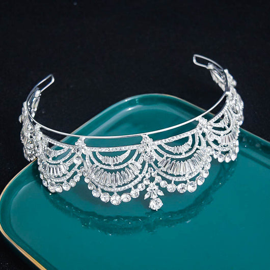 Corona Nupcial Estilo Europeo con Accesorios para el Cabello - Image 16