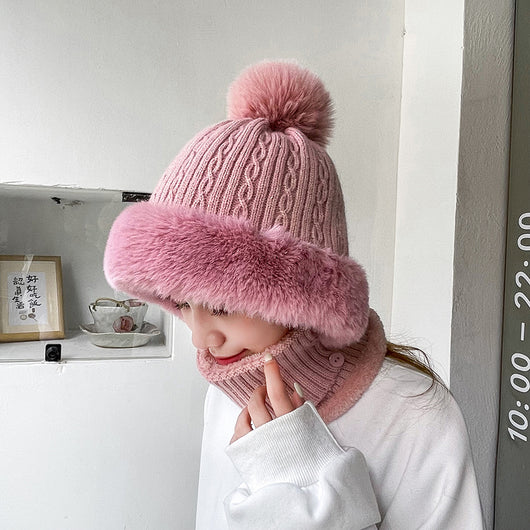 Conjunto Tejido Gorro y Bufanda con Forro Polar - Image 19