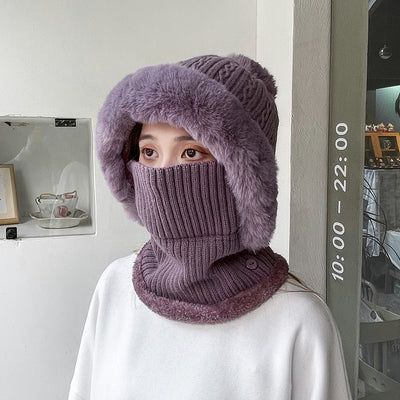 Conjunto Tejido Gorro y Bufanda con Forro Polar - Image 26