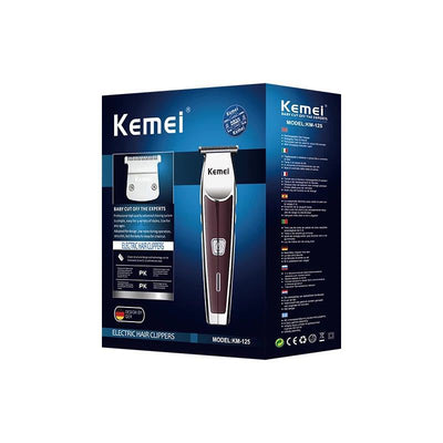 Silver and red barber carving scissors kit with oil, cleaning brush, charger, and 1mm, 2mm, 3mm limit combs. - Image 15