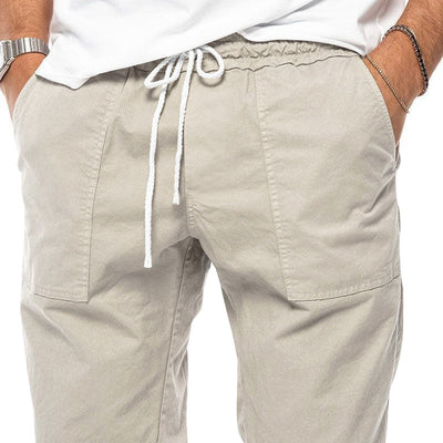 Pantalones Casuales Hombre Primavera Otoño Ajuste Relajado Deportivos - Image 15