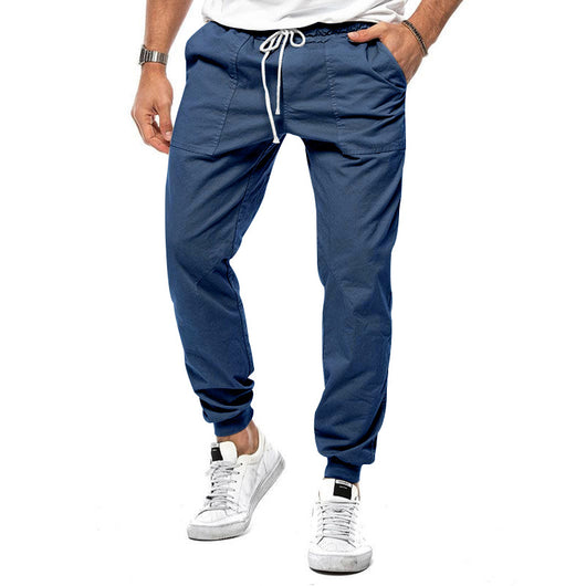 Pantalones Casuales Hombre Primavera Otoño Ajuste Relajado Deportivos - Image 23
