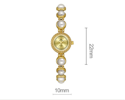 Reloj Pulsera Perlas Elegancia Temperamento para Mujer - Image 9