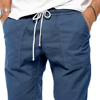 Pantalones Casuales Hombre Primavera Otoño Ajuste Relajado Deportivos - Image 35