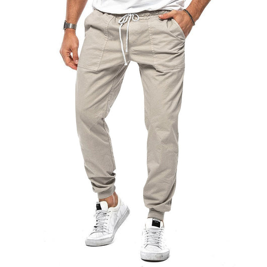 Pantalones Casuales Hombre Primavera Otoño Ajuste Relajado Deportivos - Image 49