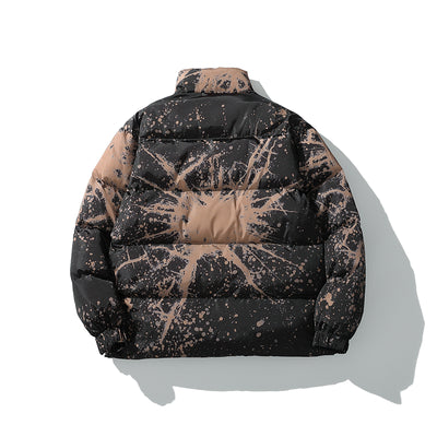 Abrigo de Algodón con Estampado Graffiti Europeo Americano - Image 2